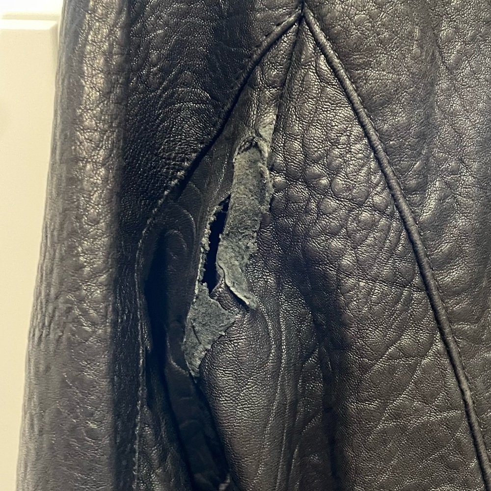 RUDSAK Leather Jacket (tear in arm hole) - Picture 4 of 4